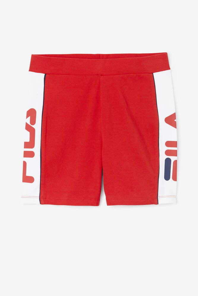 Fila Davina Bike Shorts Red - Womens - 25084TRYD